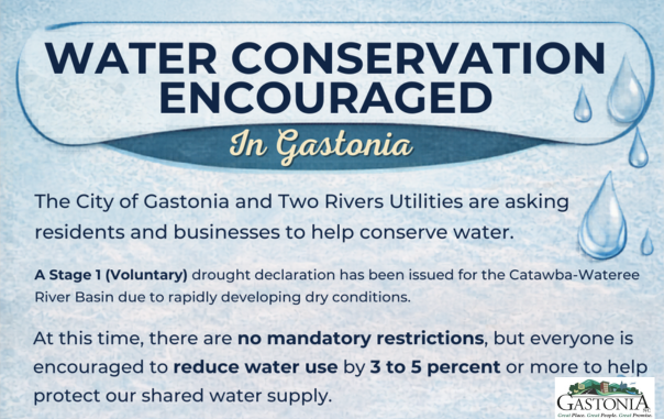 City of Gastonia &amp; Two Rivers Utilities Encourage Water Conservation